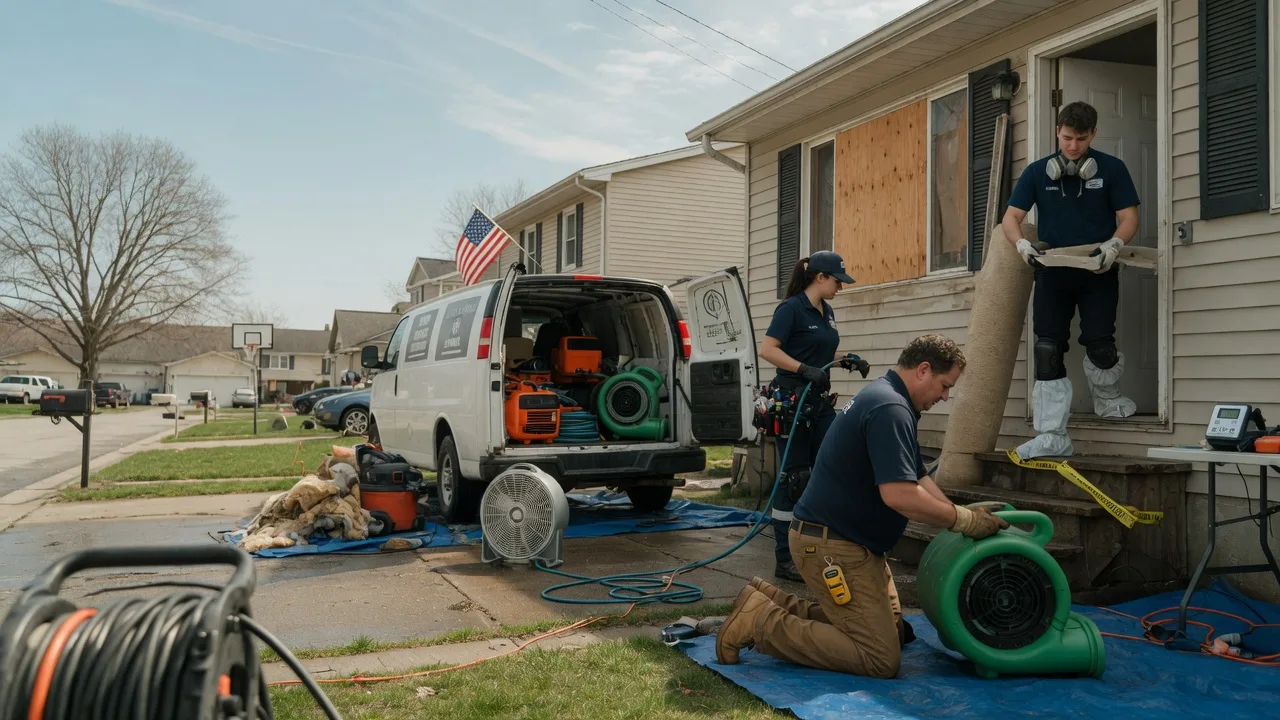 Water Damage Restoration in New Athens, IL near me